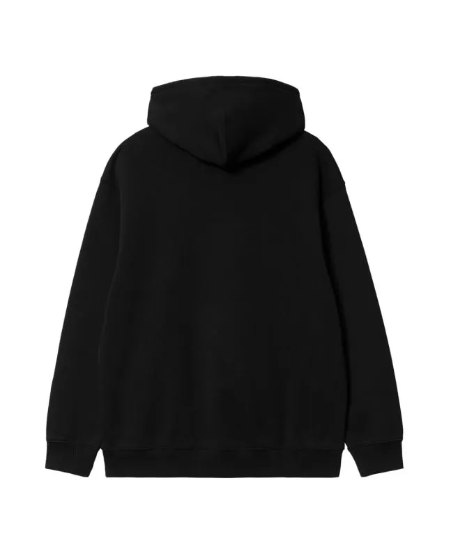 Sudadera con capucha Carhartt WIP W' Hooded Carhartt Sweatshirt Negro-Blanco