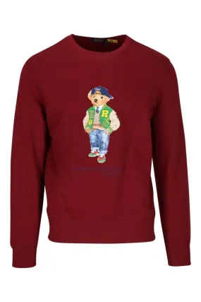 Sudadera de color rojo con maxilogo polo bear