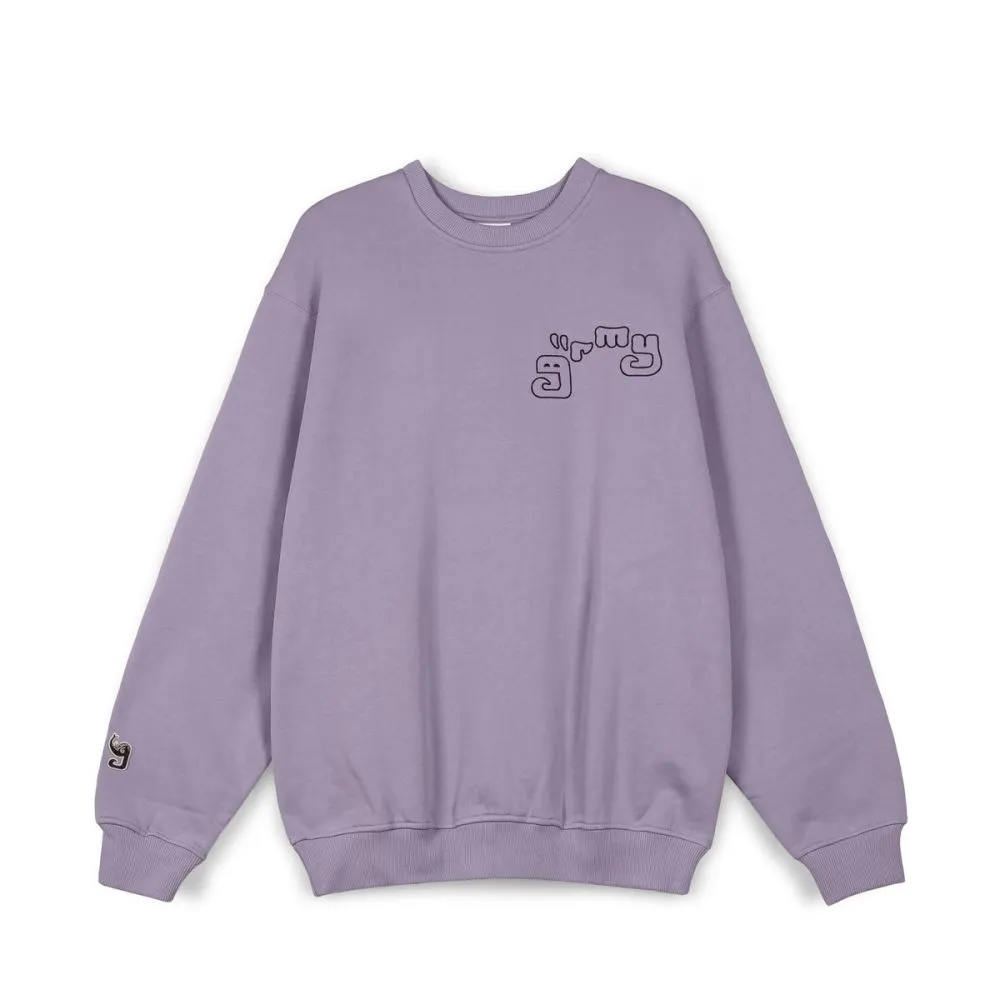 SUDADERA GRIMEY cuello redondo REF-GSW576-FW23 TUSKER TEMPLE VINTAGE – PURPLE -violeta