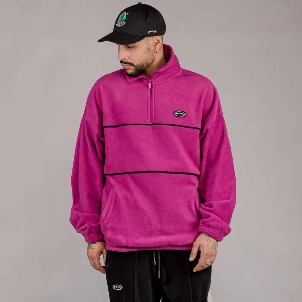 Sudadera GRIMEY UNISEX  Grimey Dulce Polar “IAM POLAR” High Neck – Fucshia Ref. GNSW543 ROSA