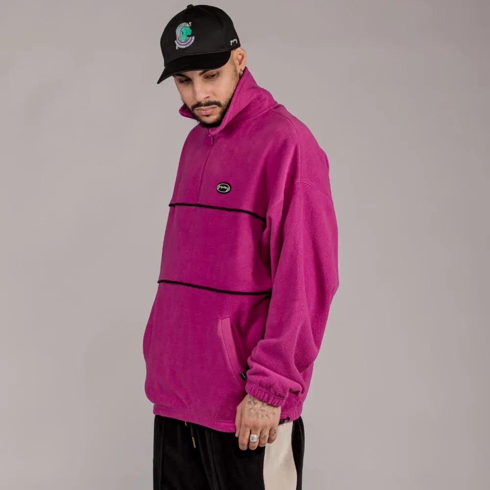 Sudadera GRIMEY UNISEX  Grimey Dulce Polar “IAM POLAR” High Neck – Fucshia Ref. GNSW543 ROSA