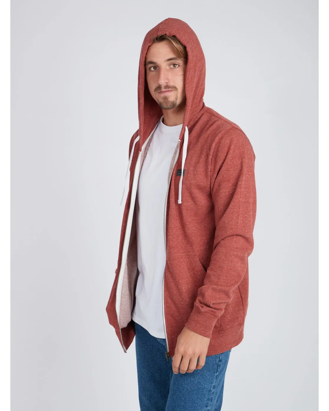 Sudadera Hombre con capucha y cremallera  Billabong ALL DAY ZIP HOOD REF.L1FL15  BIF8 3458 hazel rosado