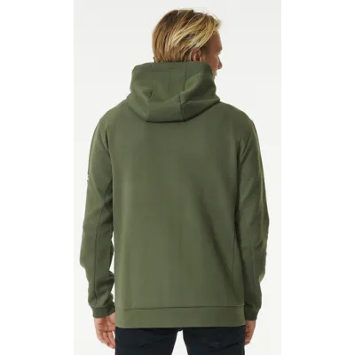 Sudadera Hombre Rip Curl con capucha y cremallera REF.016MFL VAPORCOOL ZIP THDARK  OLIV- verde khaki