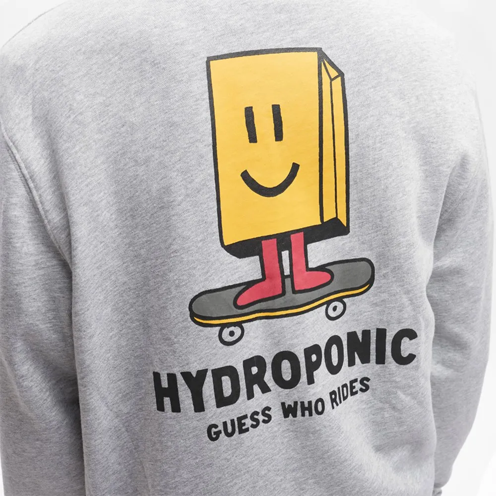 Sudadera Hydroponic hombre cuello redondo divertida CW PAPERBAG ref-22046-01 HEATHER GREY Gris