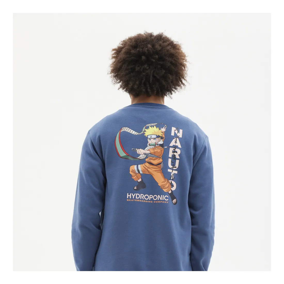 Sudadera Hydroponic hombre sin capucha NARUTO PARCHMENT NA540-atlantic blue-azul oscuro