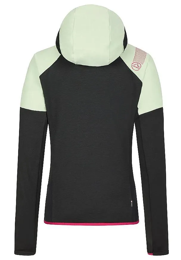 sudadera La Sportiva Session Tech Hoody Zip - Black/Celadon - women´s