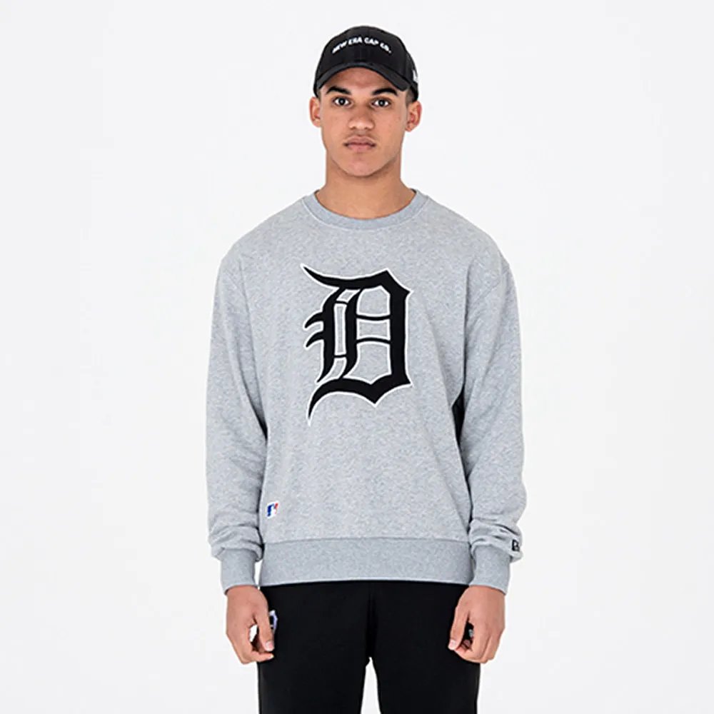 Sudadera NEW ERA Hombre Cuello redondo casual DETROIT TIGERS UNIVERSITY CLUB, GRIS Ref. 11604038 gris parche D en el pecho