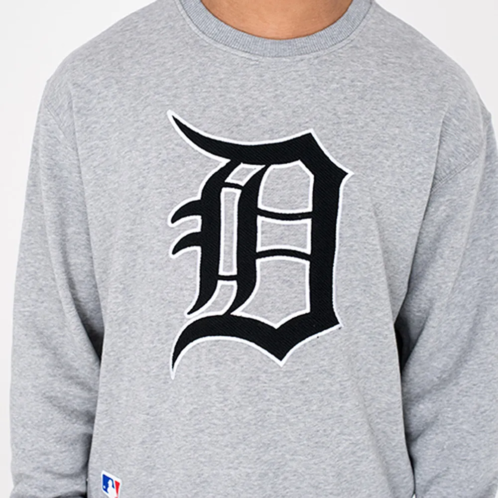 Sudadera NEW ERA Hombre Cuello redondo casual DETROIT TIGERS UNIVERSITY CLUB, GRIS Ref. 11604038 gris parche D en el pecho