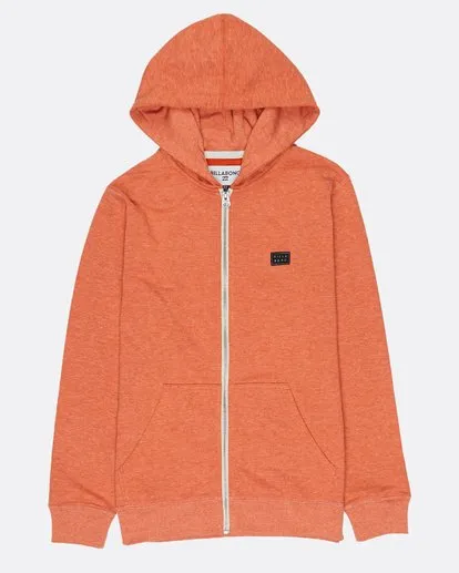 Sudadera niño BILLABONG con capucha ALL DAY ZH BURNT ORANGE Ref. H2FL04 BIP8 naranja