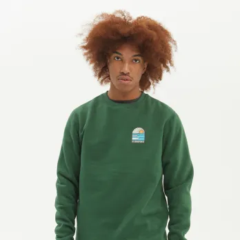 Sudadera niño HYDROPONIC cuello redondo 23541Y-02 SHORES CW YTHdark green/verde