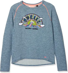 Sudadera ONEILL niña con cuello redondo Rise and surf sweatshirt atlantic blue Ref. 8A6472 azul arco iris