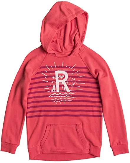 Sudadera ROXY niña con capucha y cremallera Ref. ERGFT03108 Tide Rush Solid rosa coral