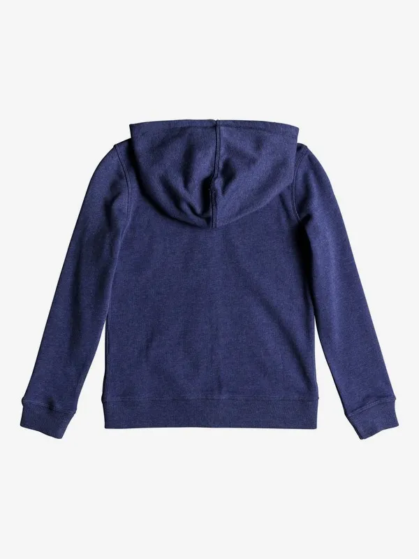 Sudadera ROXY niña con capucha y cremallera Ref. ERGFT03247 The Endless Round color BREO  VIOLETA logo letras grandes