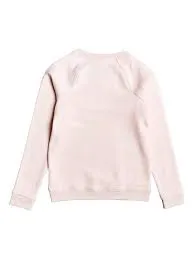 Sudadera ROXY niña con cuello redondo Live You (MCMO) Ref. ERGFT03423 rosa claro logo relieve