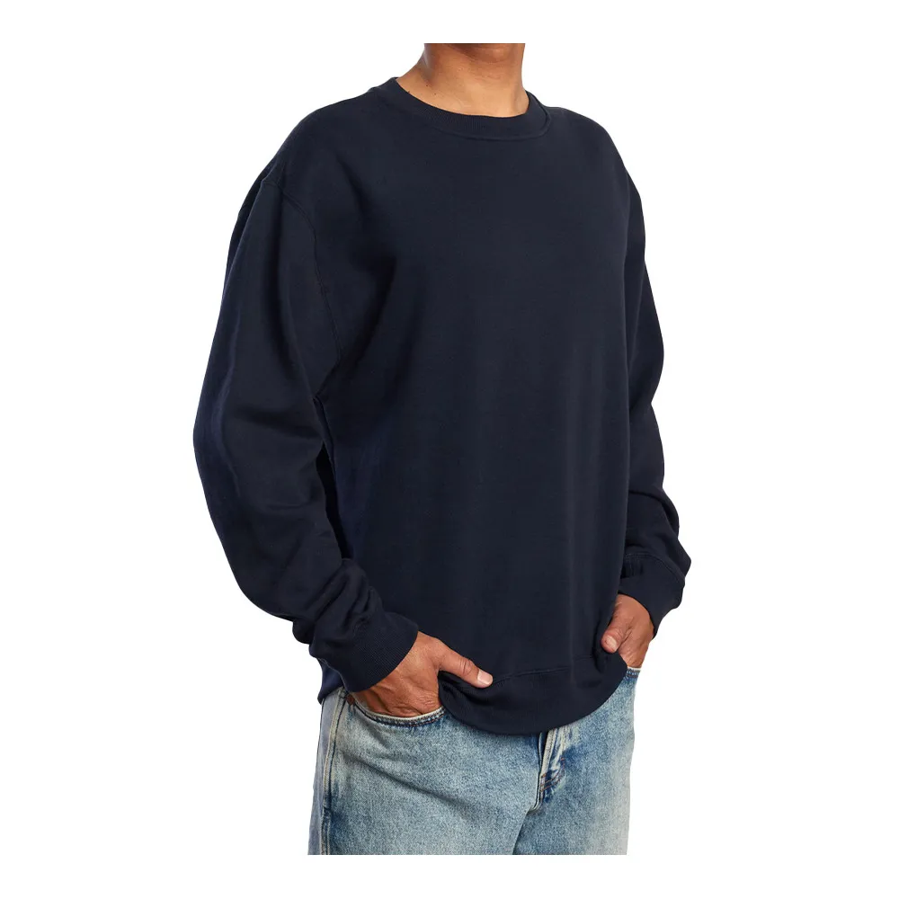 Sudadera RVCA cuello redondo hombre C1 CRRH RVP2 -DAY SHIFT FLEECE CRE color NEW NAVY -azul marino