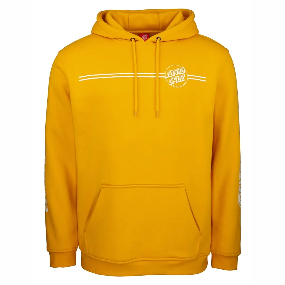 Sudadera Santa Cruz hombre suave con capucha Opus Dot Stripe Hoodie Ref. SCA-HDY-5010 Amarillo mostaza