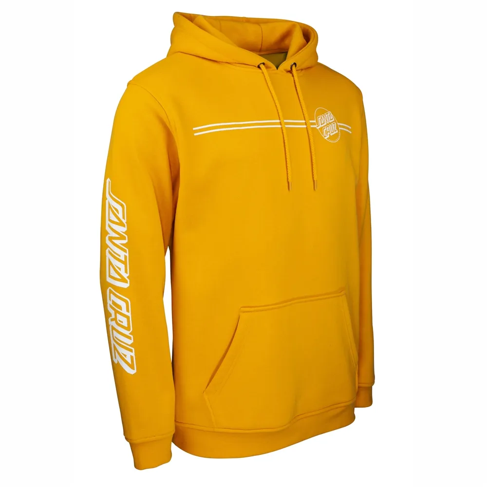 Sudadera Santa Cruz hombre suave con capucha Opus Dot Stripe Hoodie Ref. SCA-HDY-5010 Amarillo mostaza