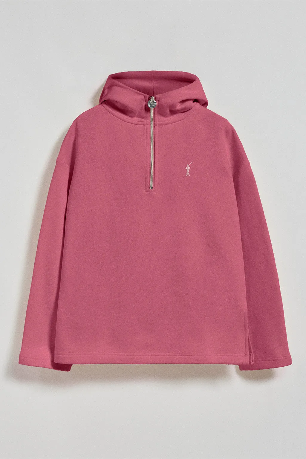 Sudadera Sinsajo rosa vino con capucha y cremallera con logo Rigby Go