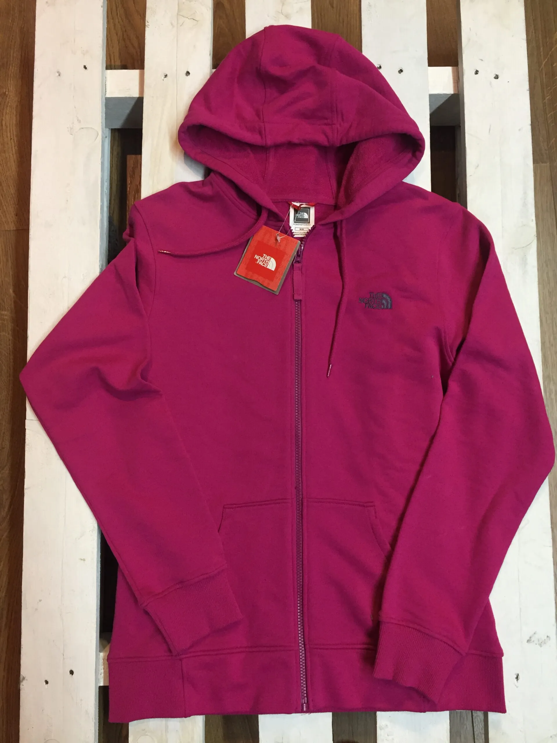 Sudadera THE NORTH FACE mujer con capucha y cremallera w classic full  ref. t0a0zq146  fuschia pink