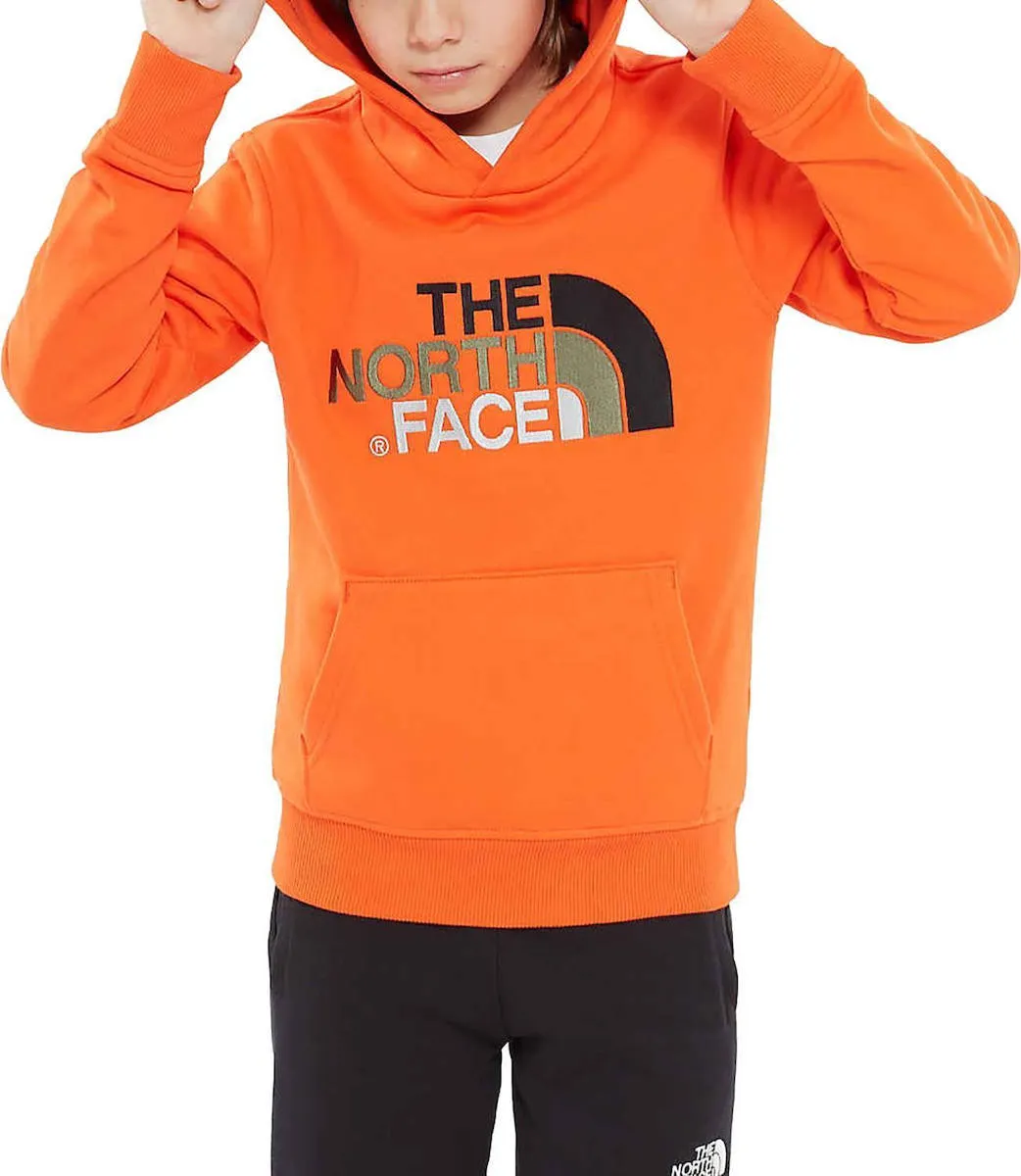 Sudadera THE NORTH FACE niño con capucha DREW PEAK ref. T933HVOW.XL NARANJA  con logo bordado