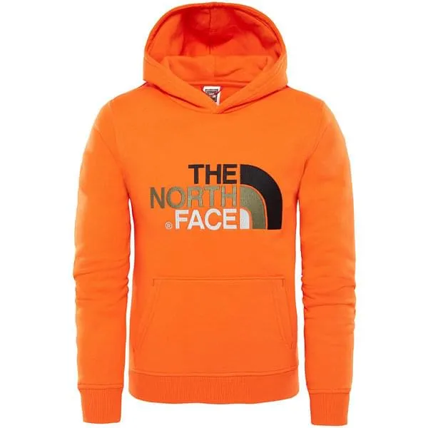 Sudadera THE NORTH FACE niño con capucha DREW PEAK ref. T933HVOW.XL NARANJA  con logo bordado