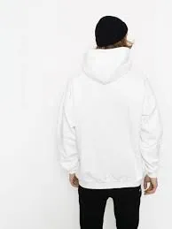 Sudadera THRASHER Hombre con capucha Flame Hoodie White Ref. 113102 Blanca logo llamas fuego