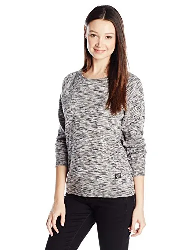 Sudadera VOLCOM Mujer cuello redondo LIVED IN SPACE DYE CREW Ref. B31116000 Rayas negra