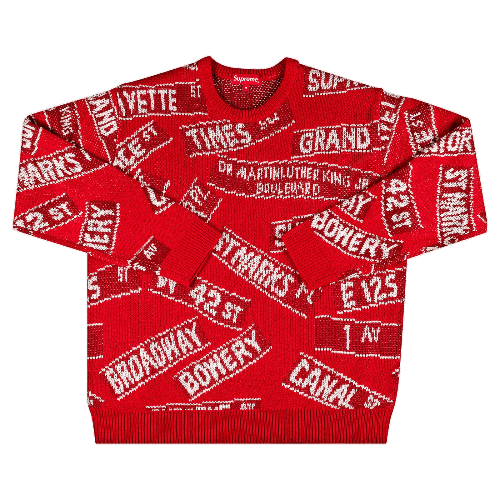 Supreme Street Signs Sweater