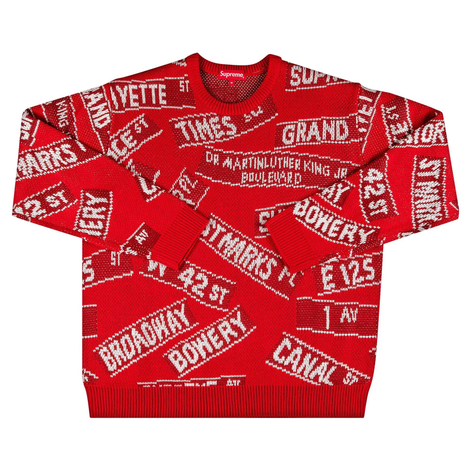 Supreme Street Signs Sweater