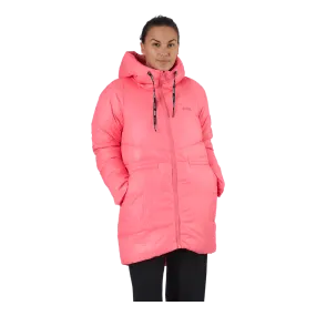 Svea W. Mid Length Shiny Jacket Happy Pink