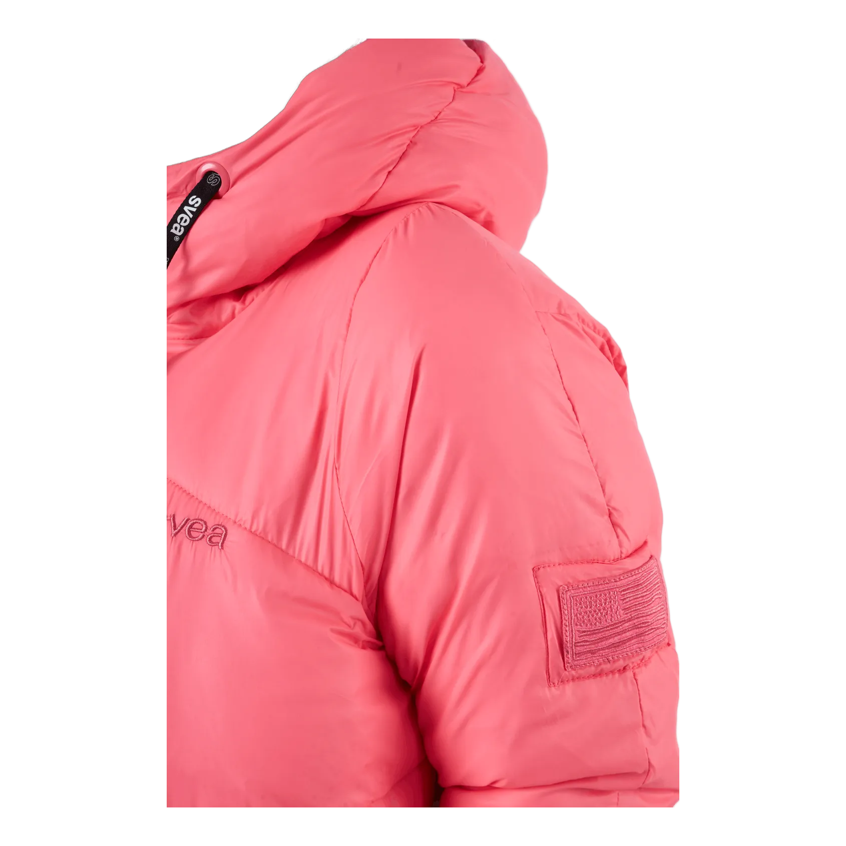 Svea W. Mid Length Shiny Jacket Happy Pink