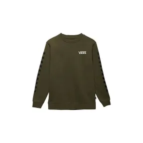 Sweatshirt By Exposition Check Crew Grape Leaf/Black