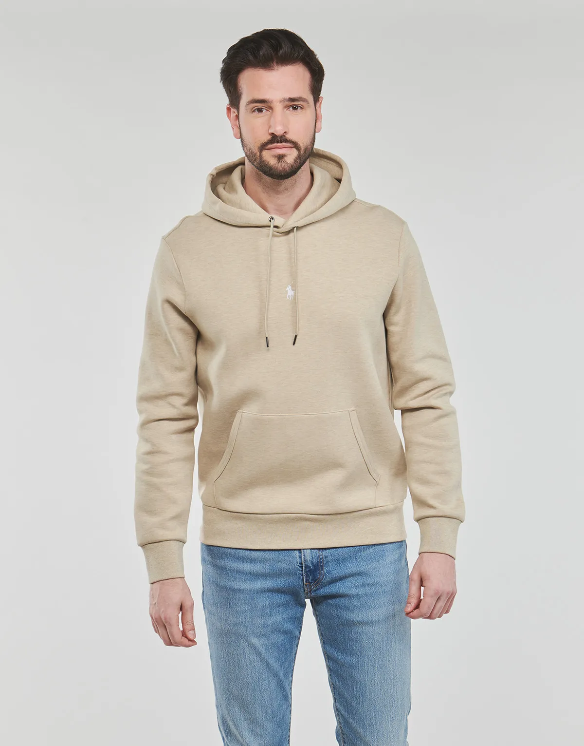 SWEATSHIRT CAPUCHE LOGO CENTRAL EN DOUBLE KNIT TECH