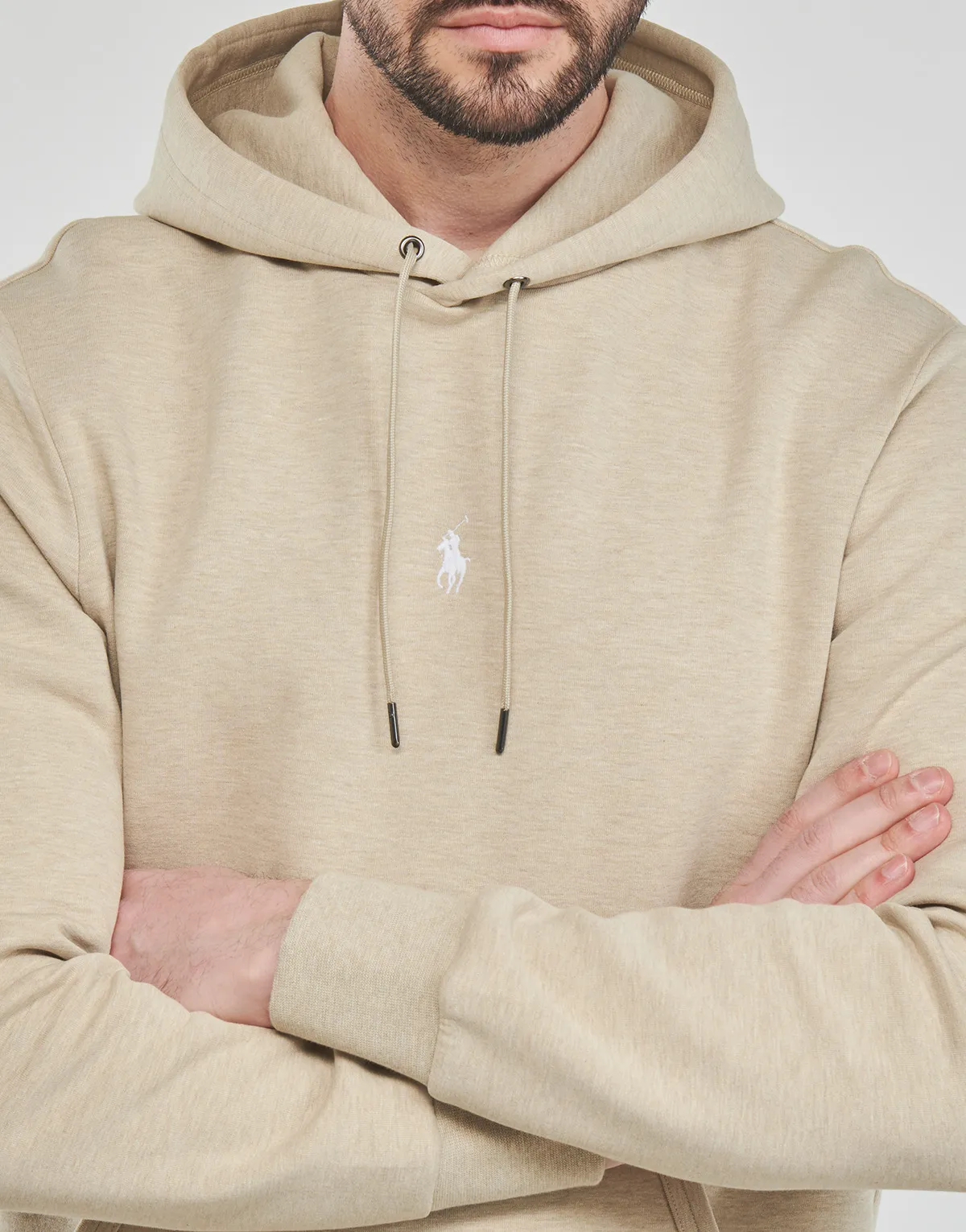 SWEATSHIRT CAPUCHE LOGO CENTRAL EN DOUBLE KNIT TECH