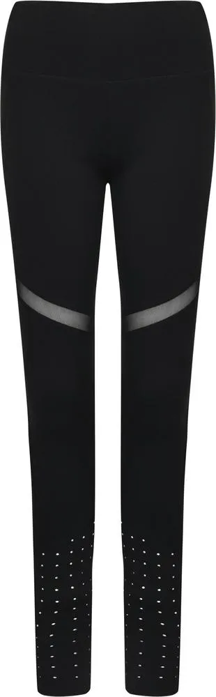 Tombo TL672 - Leggings con canesús - Black