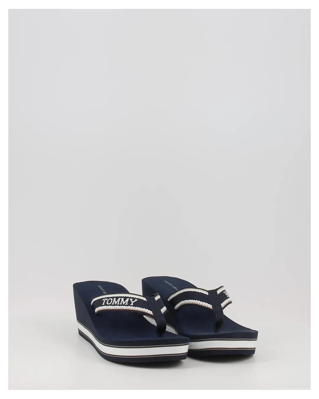 Tommy Hilfiger Chanclas Tommy Hilfiger TOMMY WEDGE BEACH SANDAL azul