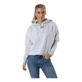 Tommy Hilfiger Sport Cropped Hoody Flag Logo Grey