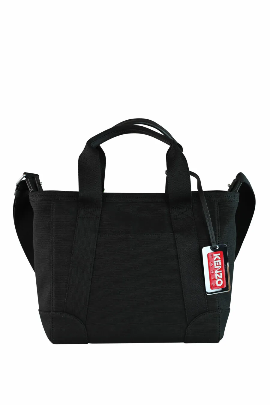 Tote bag bandolera negro con logo 