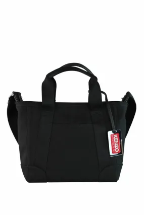 Tote bag bandolera negro con logo paris