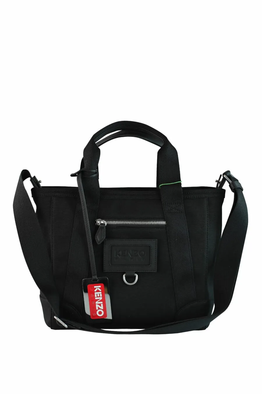 Tote bag bandolera negro con logo 