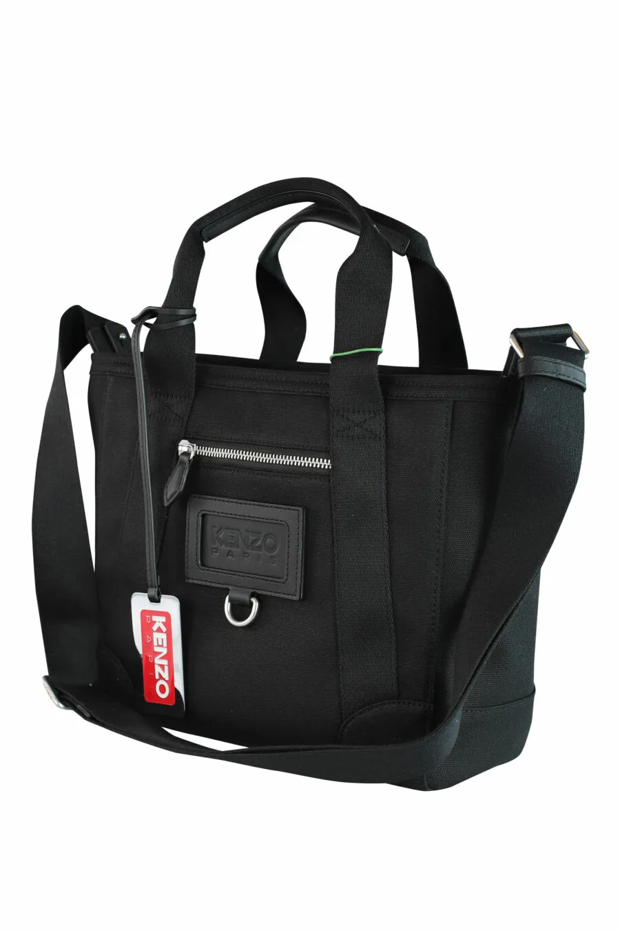 Tote bag bandolera negro con logo 