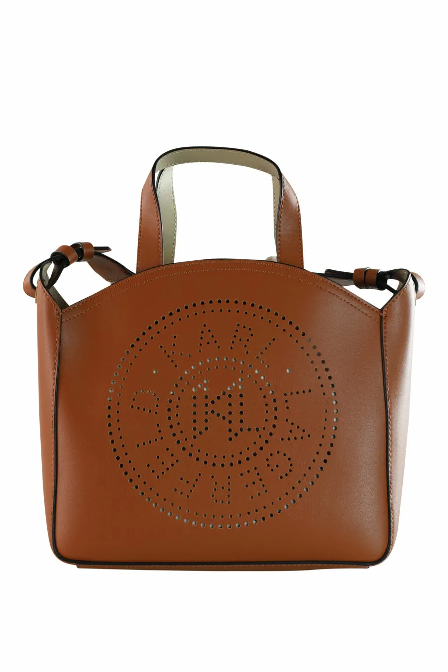 Tote bag marrón con logo 