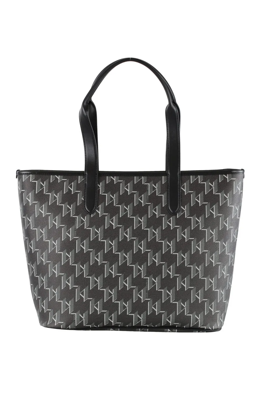 Tote bag negro con monograma 