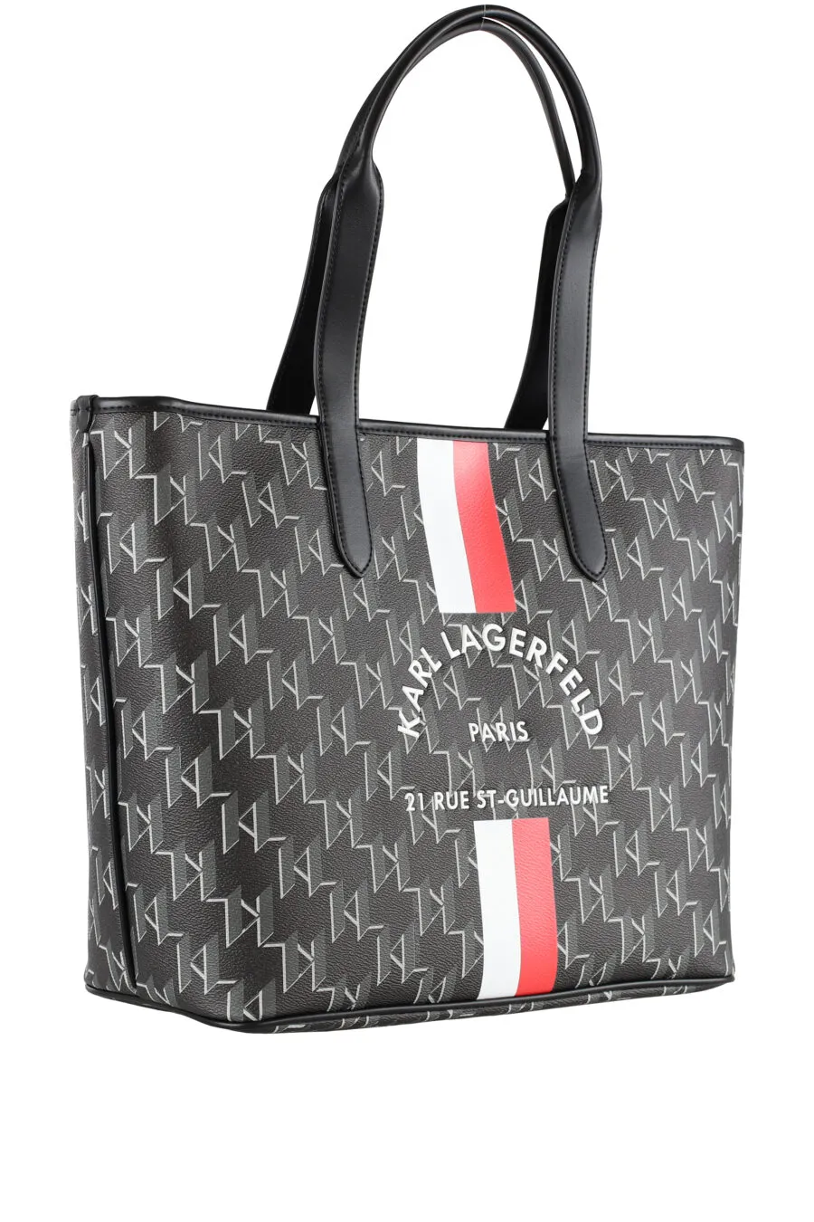 Tote bag negro con monograma 