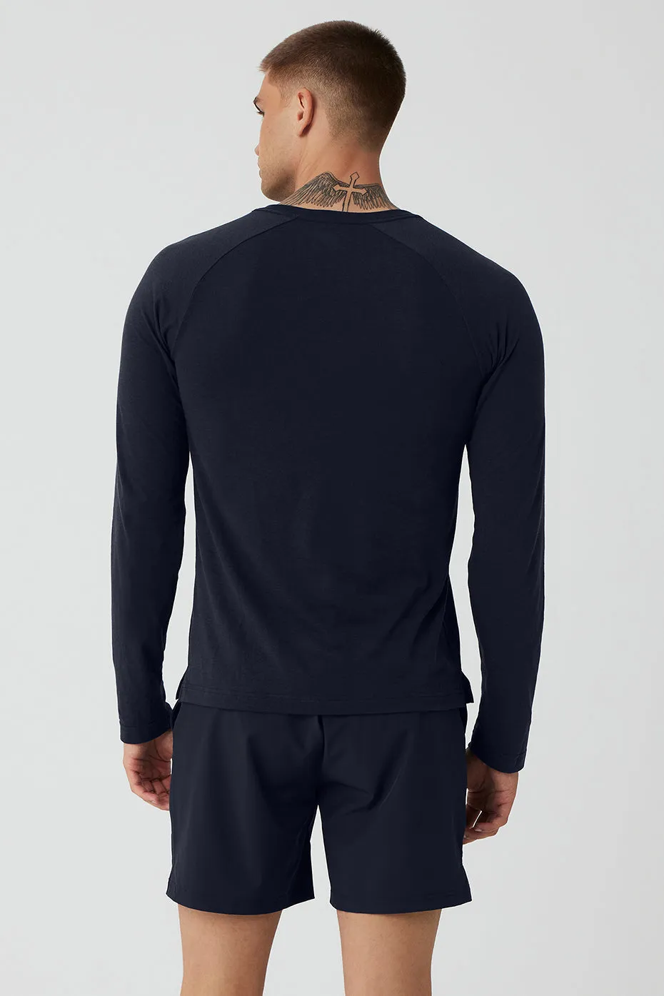 Triumph Long Sleeve Tee - Navy