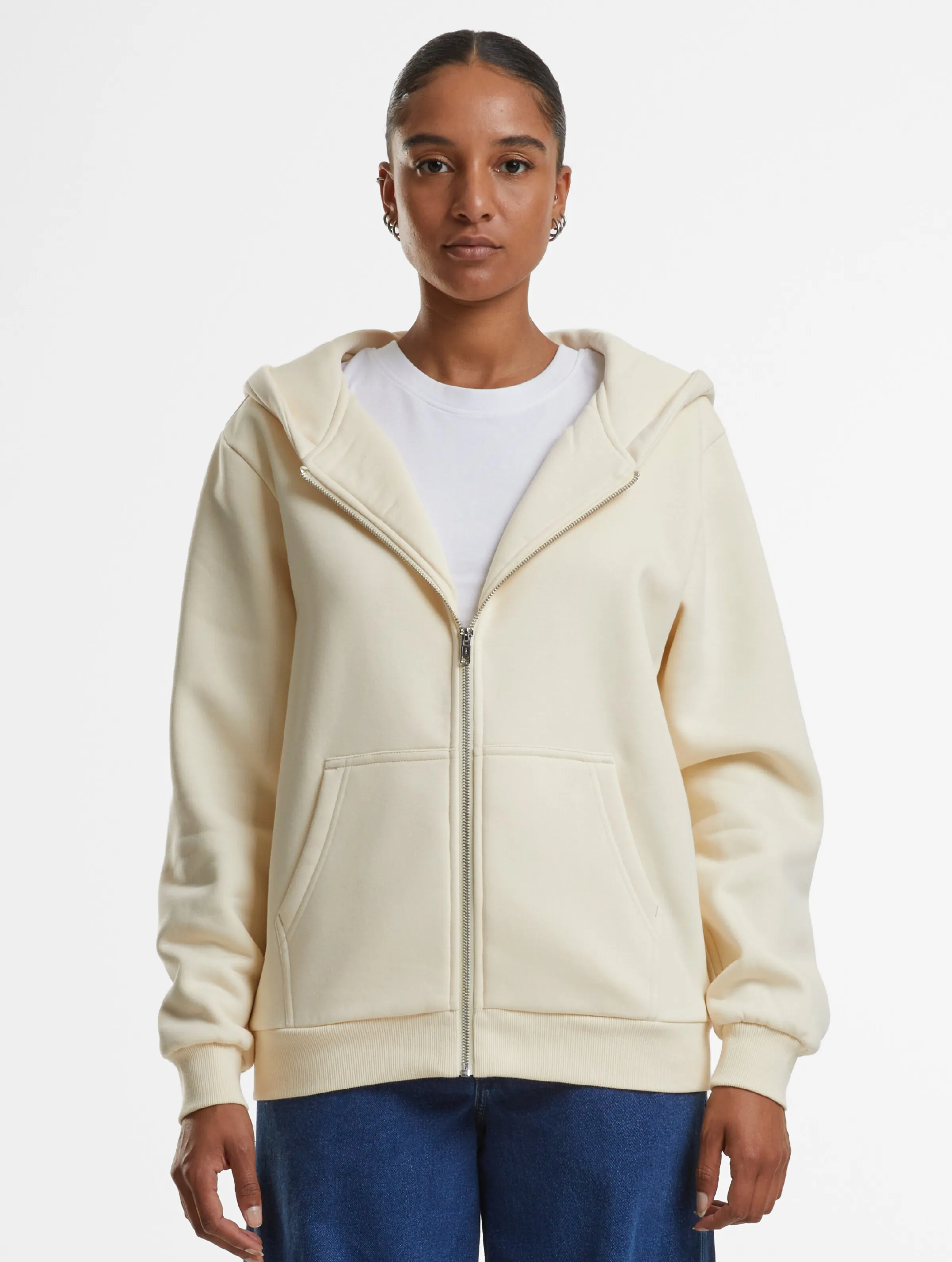 Urban Classics Ladies Fluffy Zip Hoodies