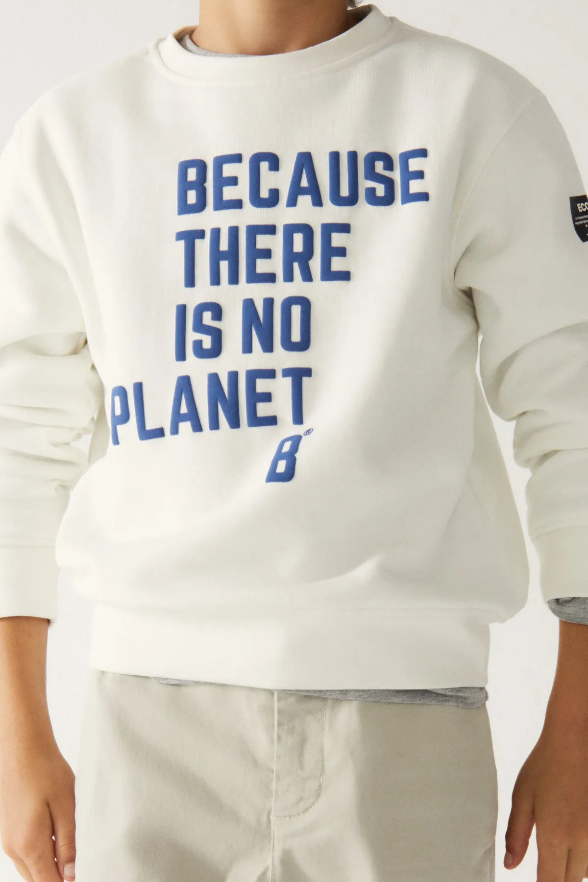 WHITE BARDERA SWEATSHIRT