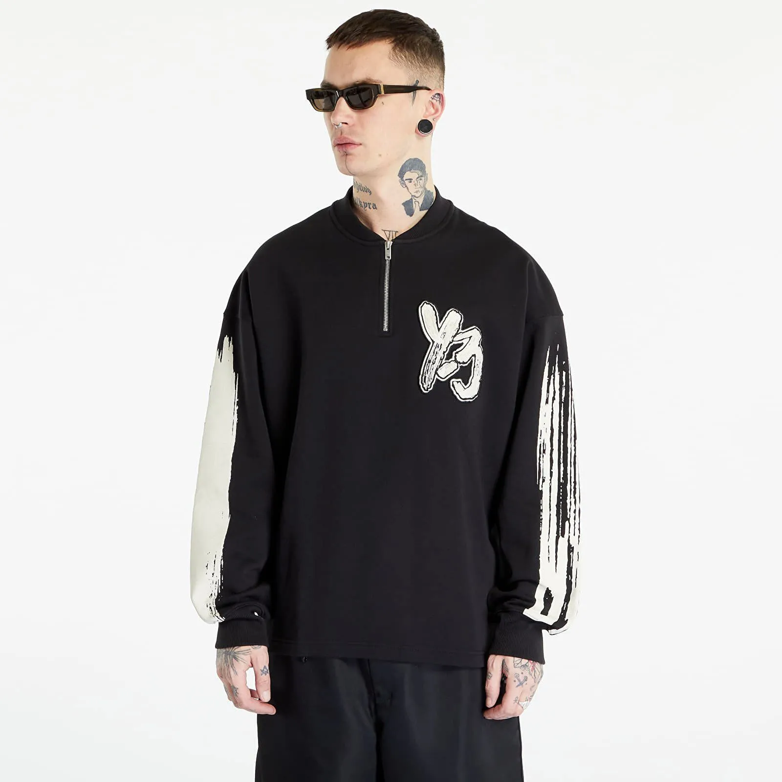 Y-3 Graphic Logo French Terry Crew Sweater