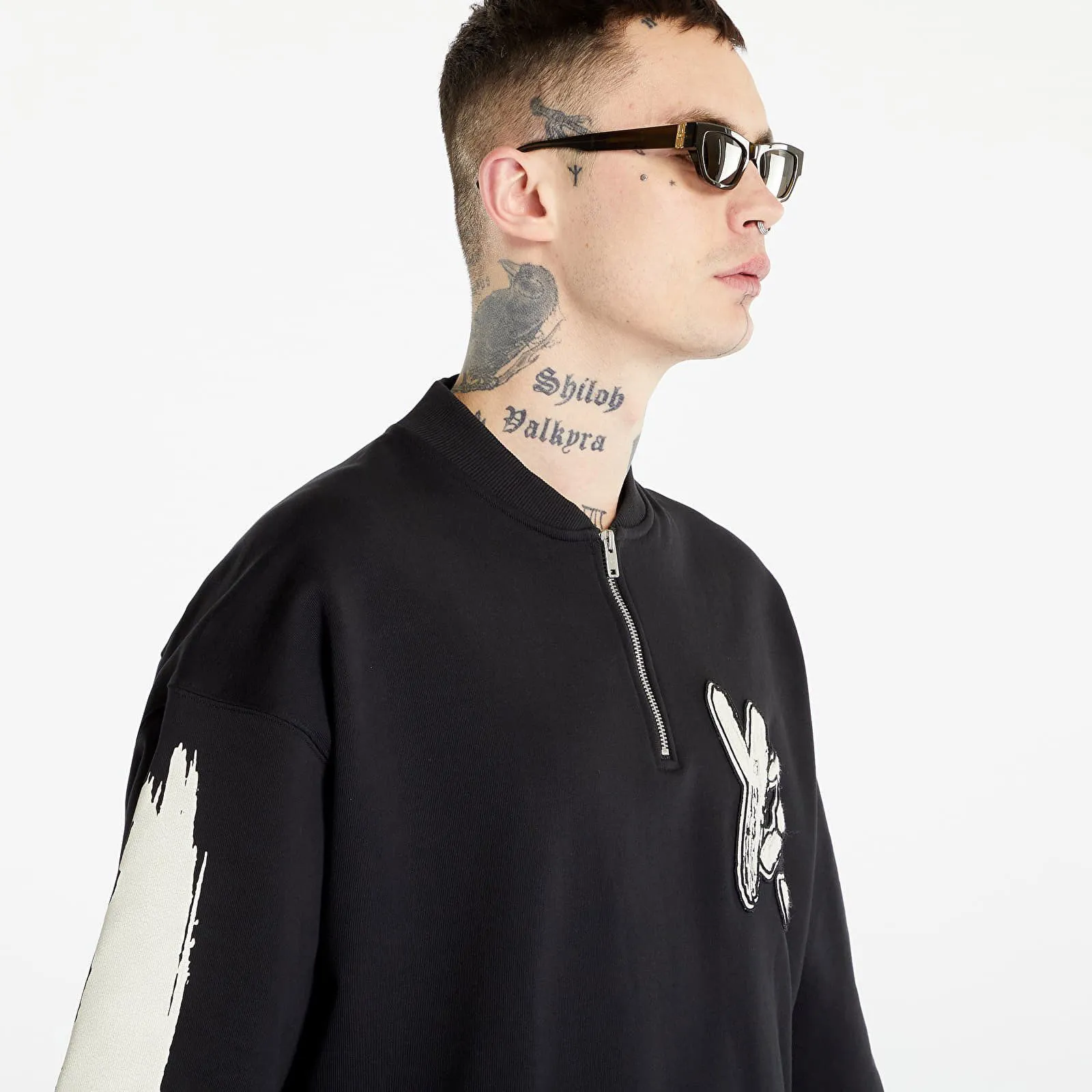 Y-3 Graphic Logo French Terry Crew Sweater