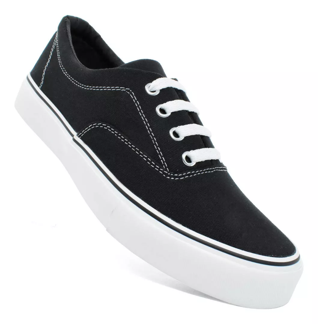 Zapatilla Lona Urbana Sneaker Lifestyle Unisex Vn-l Bajo